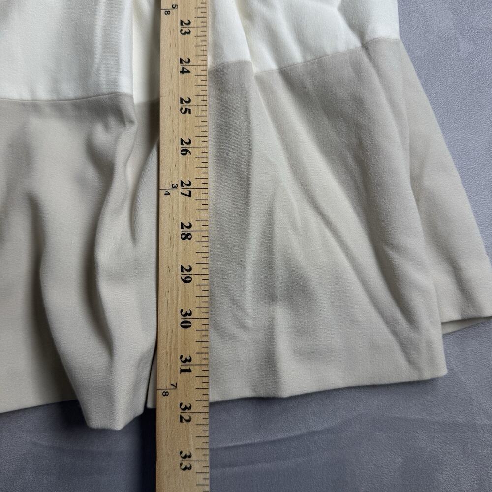 Lauren Ralph Lauren Dress Women 16 Beige White Colorblock Fit & Flare Sleeveless - Picture 6 of 7